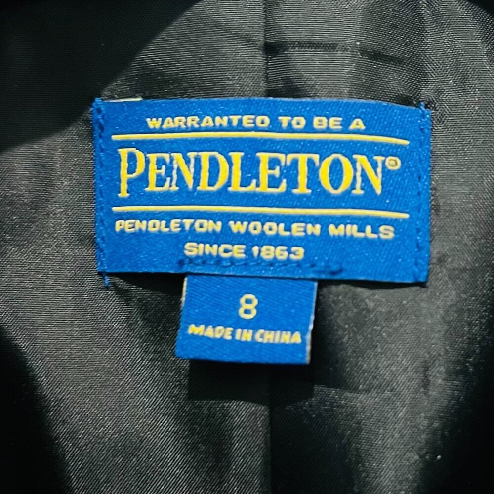 Vintage Pendleton Tweed Sweater Blazer Size 8 - Picture 7 of 16